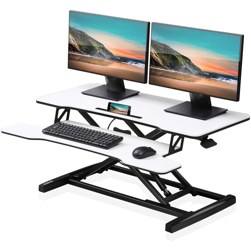 Fitueyes Standing Desk Converter 36, Best Standing Desk For 2 Monitors And A Laptop