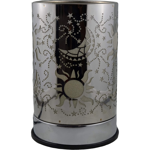 Touch Sensor Lamp -Silver Galaxy w/Scented Oil Holder 35W