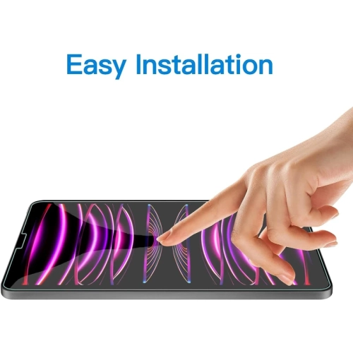 Protecteur d'écran en verre trempé Premium pour iPad Air 5/4 et iPad Pro 11 po - compatible avec face ID, film de protection Crystal Clear