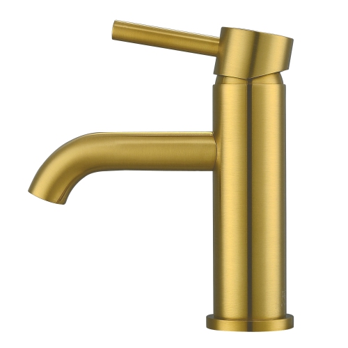 Ancona Valencia Series Single Lever Bathroom Faucet in Brushed Gold
