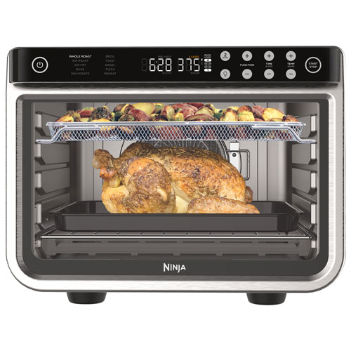 Ninja Foodi XL Pro Air Fry Toaster Oven DT201C 0.25 Cu. Ft. 7.2L Stainless Steel Best Buy Canada