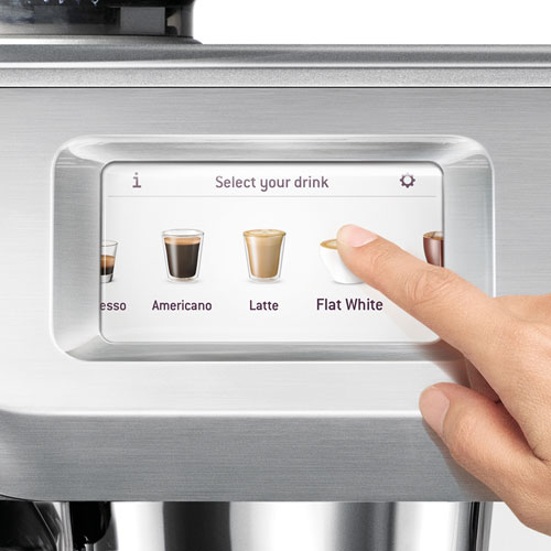 Machine à expresso automatique Oracle Touch de Breville avec mousseur et moulin à café - Inox