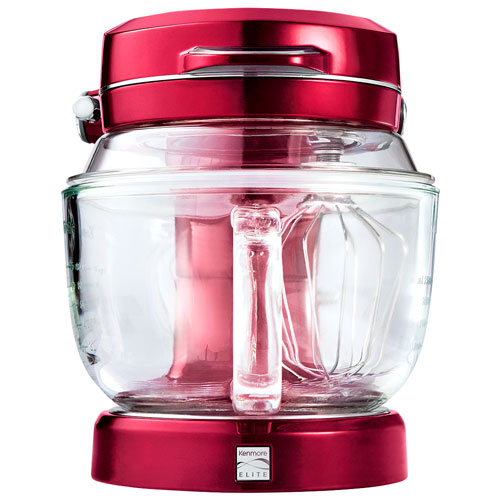 Batteur sur socle à tête inclinable Elite Ovation de Kenmore - 5 pte - 500 W - Rouge