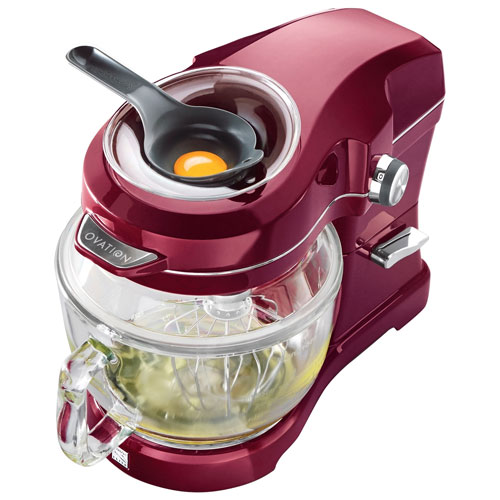 Batteur sur socle à tête inclinable Elite Ovation de Kenmore - 5 pte - 500 W - Rouge