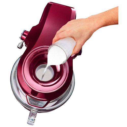 Batteur sur socle à tête inclinable Elite Ovation de Kenmore - 5 pte - 500 W - Rouge