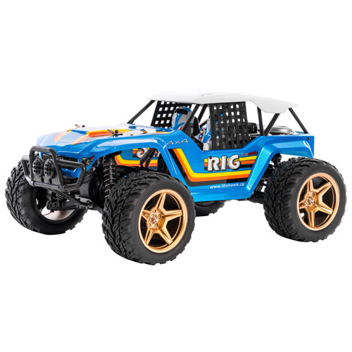LiteHawk RIG 4WD 1:10 Scale RC Monster Truck - Blue
