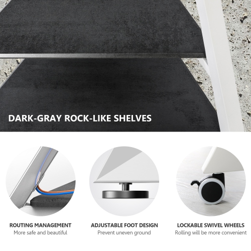 FITUEYES Universal Swivel Floor TV Stand for 32 to 75 Inch TVs for Modern Luxury Furniture Height Adjustable TV Mount Stand with Wire Management,