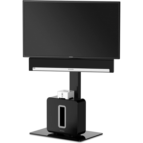 FITUEYES Floor Swivel 32 to 65 inch TV Stand with 60 Degree Swivel Mount & 6 Level Height Adjustable up to 54.6" & VESA 600x400 & Cable Management &