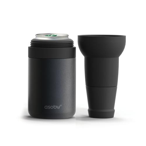 Asobu Frosty Beer 2 Go Vacuum Insulated Double Walled Stainless Steel Beer Bottle and Can Cooler with Beer Opener