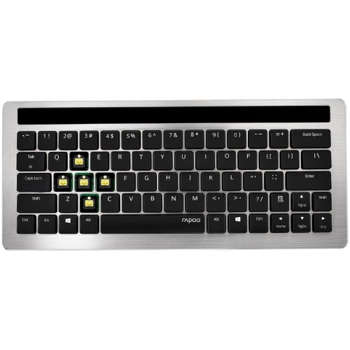 Arion Rapoo Black KX 5.8GHz Wireless Smart Backlight LED Built-in Lithium Battery Mechanical MX Keyboard - Black