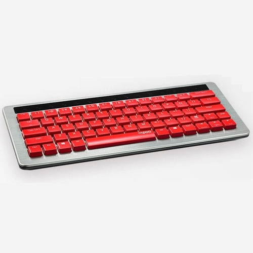 Rapoo Black KX 5.8GHz Wireless Smart Backlight LED Built-in Lithium Battery Mechanical MX Keyboard - Red