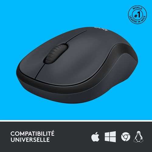 Logitech M220 Silent 1000 DPI Wireless Optical Mouse - Graphite