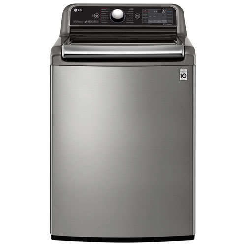 Image 1 of 1.. LG 6 Cu. Ft. High Efficiency Top Load Steam Washer - Graphite - Open Box - Perfect Condition