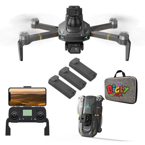 The Bigly Brothers E59 Mark III Delta Black Superior Edition, GPS Drone, Below 249 Grams, 4k Camera, 1 Key Return Home, All Around Obstacle Avoidance