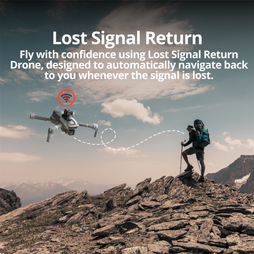 Le E59 Mark III Delta Black Superior Edition de Bigly Brothers, drone GPS, moins de 249 grammes, caméra 4K, retour à la maison à 1 touches, évitement