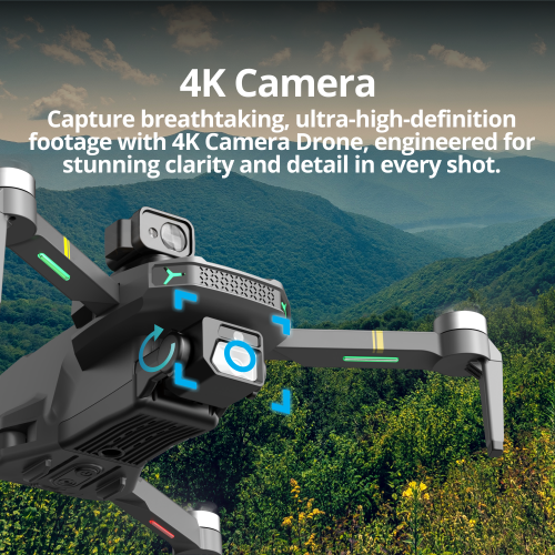 Le E59 Mark III Delta Black Superior Edition de Bigly Brothers, drone GPS, moins de 249 grammes, caméra 4K, retour à la maison à 1 touches, évitement