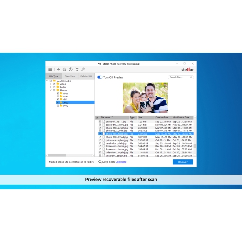 Stellar Photo Recovery Software | Windows | Professional| Recover Deleted Photos | 1 PC 1 Year |- Digital Download