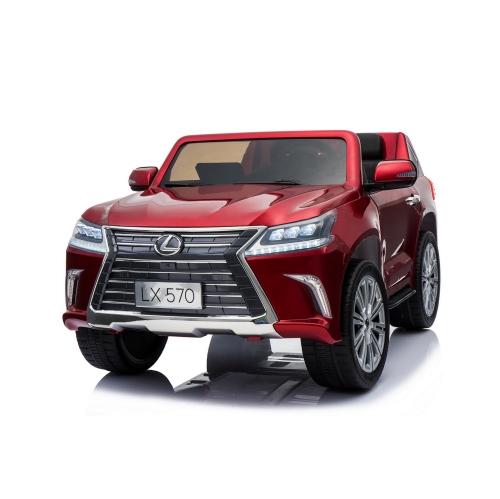 VOLTZ TOYS  12V Ride On Kids Electric Car Lexus With Rc, Sound, Led And Leather Seat (Red)