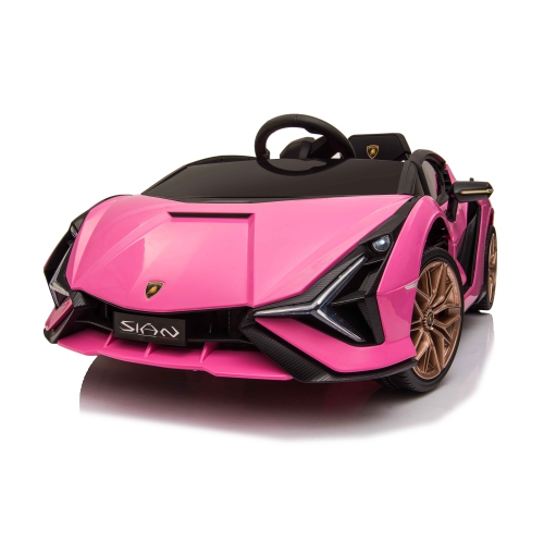 VOLTZ TOYS  12V Ride On Car for Kids, Official Licensed Lamborghini Sian, Battery Powered Electric Car \w Remote Control, Led Lights And Mp3