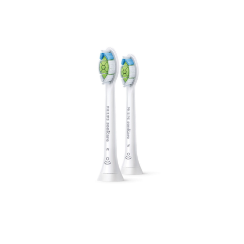 Tête de brosse à dents sonique de rechange Sonicare W Diamond Clean Standard de Philips; HX6062/92 blanc