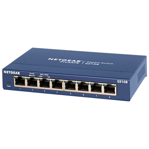 Commutateur réseau Gigabit à 8 ports de NETGEAR