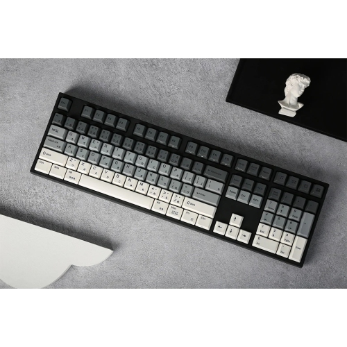 Varmilo Yakumo - Wired Mechanical Keyboard, White Backlit, EC Daisy Switch, PBT Keycaps, Full size Layout, Black