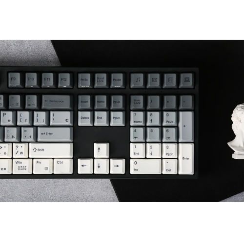 Varmilo Yakumo - Wired Mechanical Keyboard, White Backlit, EC Daisy Switch, PBT Keycaps, Full size Layout, Black