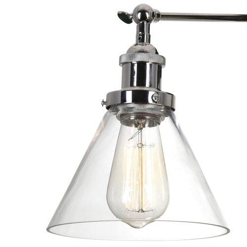 Eustis 3 Light Wall Sconce With Polished Nickel Finish