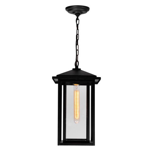 CWI LIGHTING CANADA  Crawford 1 Light Outdoor Hanging Light In Black