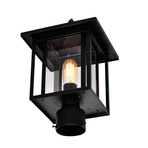 Crawford 1 Light Black Outdoor Lantern Head