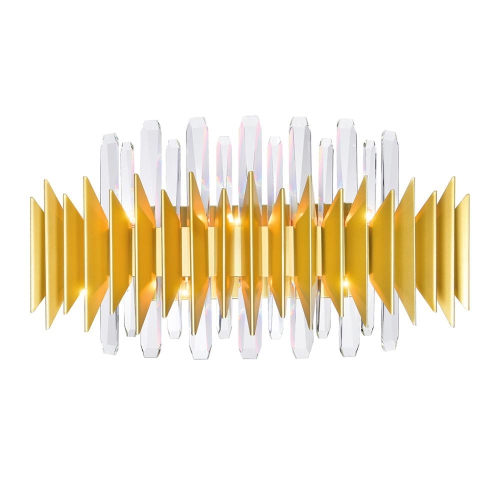 CWI LIGHTING CANADA  Cityscape 7 Light Wall Sconce With Satin Finish In Gold