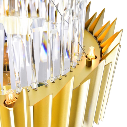 Cityscape 20 Light Chandelier With Satin Gold Finish