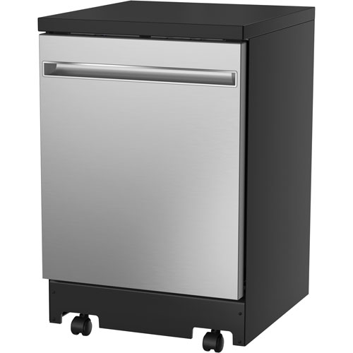 GE 24" 54dB Portable Dishwasher with Stainless Steel Tub (GPT225SSLSS) - Stainless Steel