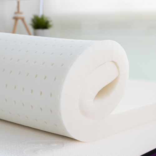 Surmatelas en mousse à mémoire de 2 po de Polysleep | mousse perméable à l'air antimicrobienne et hybride de qualité médicale pour un sommeil confort