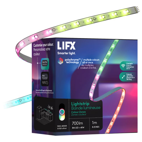 LIFX 1m Smart LED Light Strip - Colour Zones