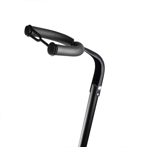 Support de guitare trépied pliable avec sangle de sécurité - Support pour guitare acoustique/électrique/classique, basse, noir