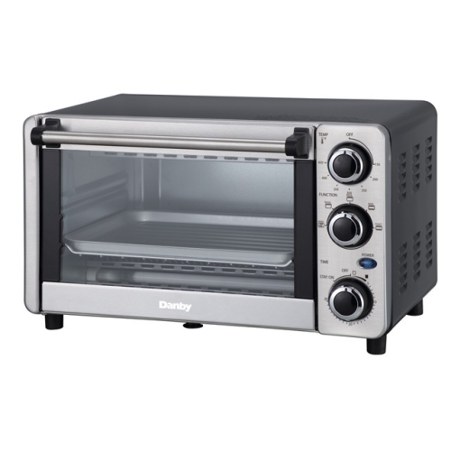 Danby Stainless Steel 0.4 cu ft 4 Slice Countertop Toaster Oven