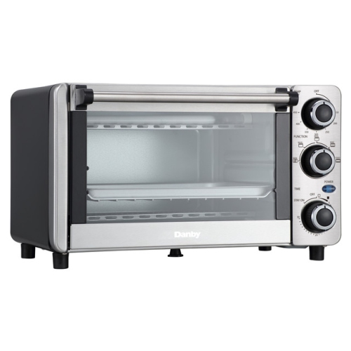 Danby Stainless Steel 0.4 cu ft 4 Slice Countertop Toaster Oven