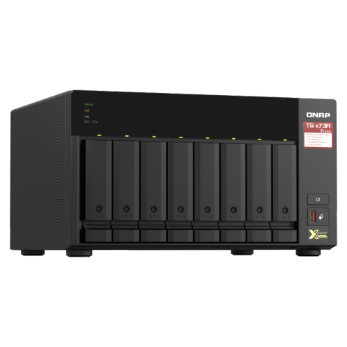 Qnap TS-873A-8G stockage en réseau Processeur AMD Ryzen ™ V1500B 4 cœurs / 8 threads 2,2 GHz, 8 Go de RAM