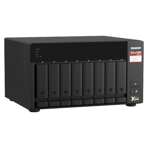 Qnap TS-873A-8G stockage en réseau Processeur AMD Ryzen ™ V1500B 4 cœurs / 8 threads 2,2 GHz, 8 Go de RAM