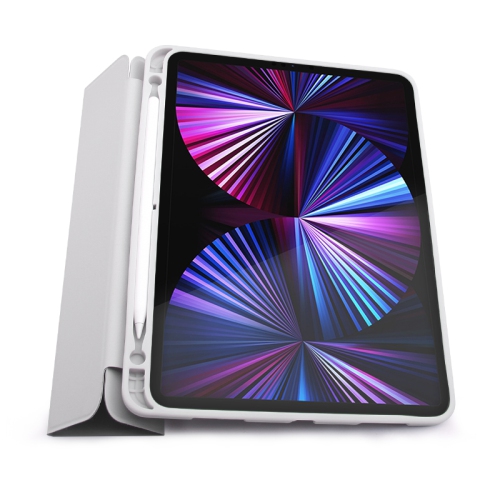 JCPal DuraPro Protective Case with Pencil Holder for iPad Pro 12.9", Light Grey