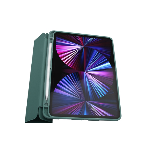 JCPal – Étui protecteur DURAPRO avec porte-crayon pour iPad Pro de 11 po, vert minuit