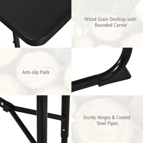 Costway Foldable Picnic Table Bench Set Outdoor Camping for Patio & Backyard