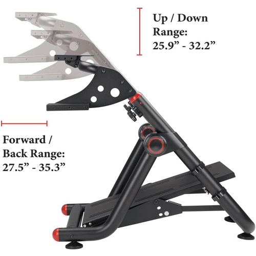 Boost Industries RC-GTSWS6 Foldable Height Adjustable Racing Wheel Stand