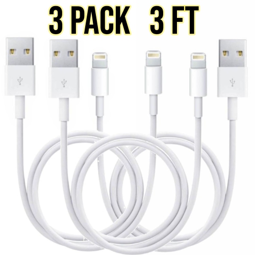 CABLESHARK (3 PACK) MFI CERTIFIED COMPATIBLE 1m 3.3ft iPhone/iPad