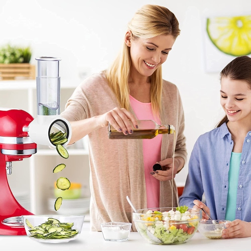 Slicer Shredder Attachment for KitchenAid Stand Mixers as Vegetable Chopper