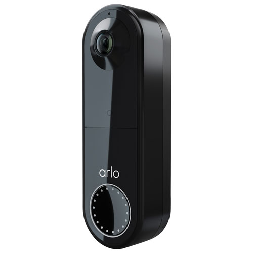 Arlo Essential Wi-Fi Wire-Free Video Doorbell - Black