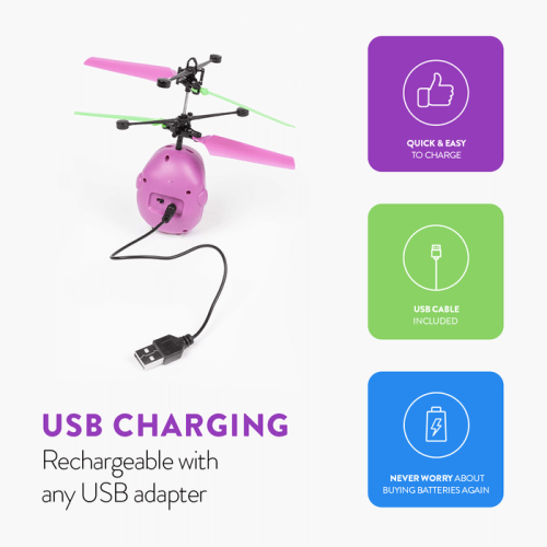 Disney Pixar Licensed Toy Story Buzz Lightyear Flying IR UFO Motion Sensing Helicopter