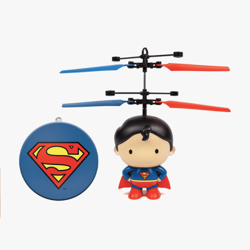 DC sous licence Superman 3,5 pouces Flying Figure UFO Big Head Hélicoptère