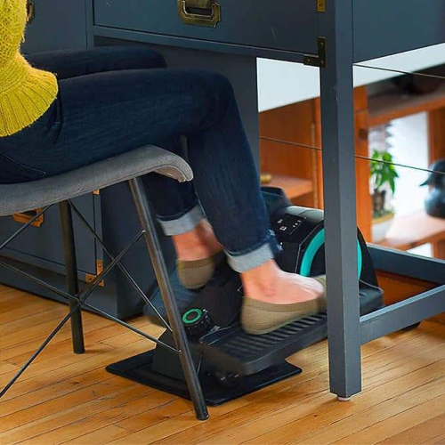 Cubii Jr. Compact Seated Elliptical with Built-in Display Monitor and Non-slip Mat